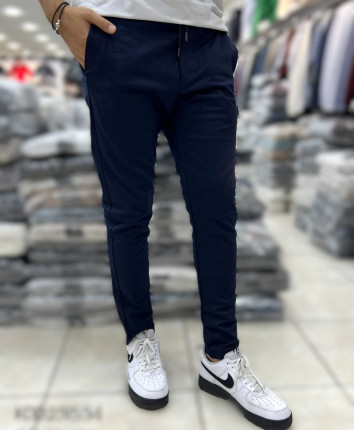 Pantaloni sport barbati 231534 Albastru inchis