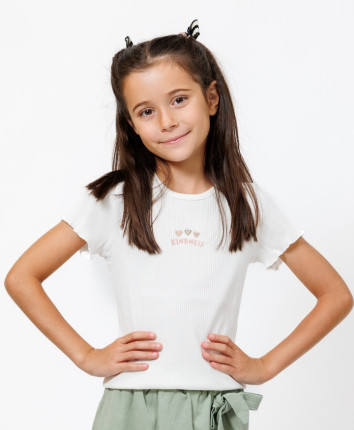 Tricou fete 556-1904.1 Ivory