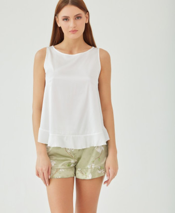 Pijama-sort dame M23618 Verde