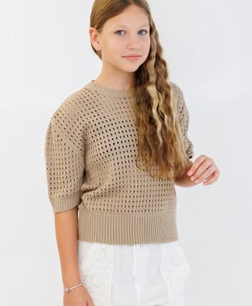 Pulover fete 868-2710.1 Bej