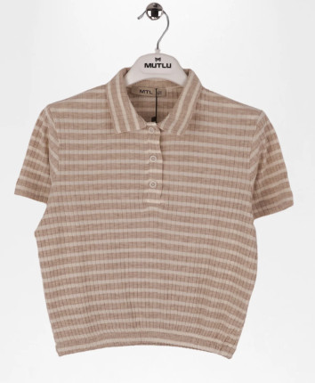 Tricou fete 556-1871.1 Bej deschis