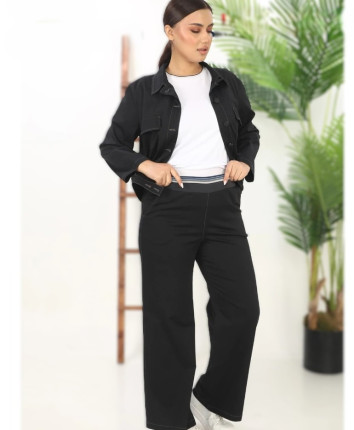 Costum-pantaloni dame 7-182-4396 Negru