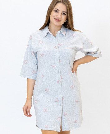 Halat T5142 Gri-print inimi