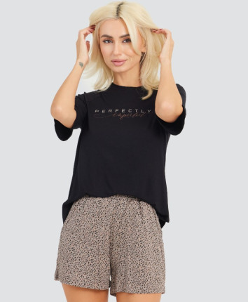 Tricou-sorti dame T23562/1 Negru