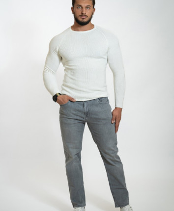 Pantaloni denim barbati 9260-13-03 Gri