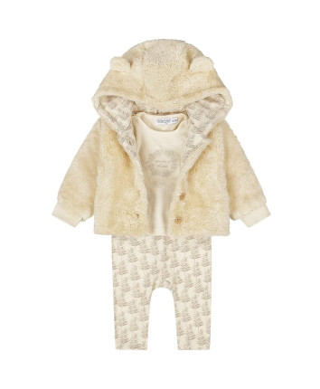 Set baby - tricou, pantaloni, scurta O56340-31 Ivory
