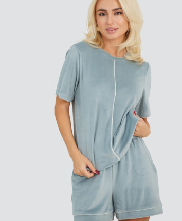 Tricou-sorti dame TC23631 Verde deschis