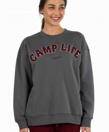 Hanorac dame J8055 Gri închis