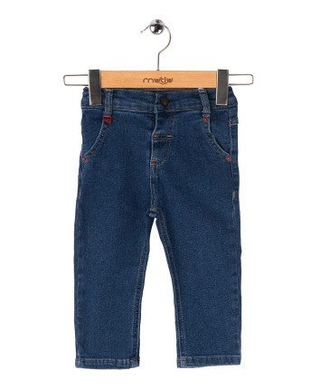 Pantaloni denim baieti 111-2304.1 Albastru