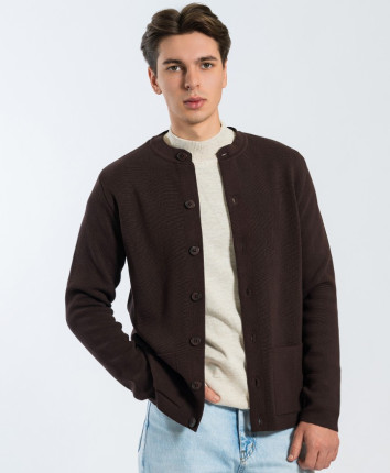 Jumper barbati 9M21241-1005 Coffee