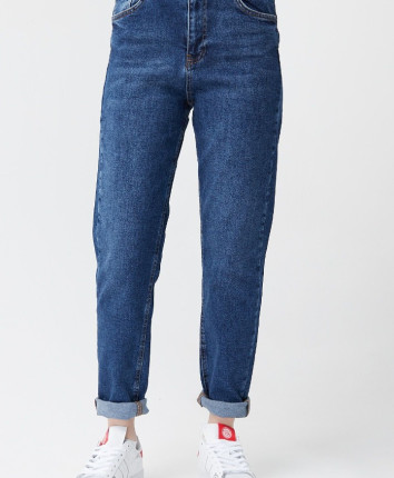 Pantaloni denim dame 3249-2W4 Albastru inchis