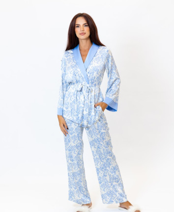 Pijama-pantaloni dame M23553/1 Blue-print blue