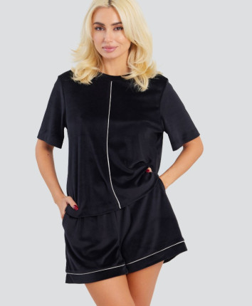 Tricou-sorti dame TC23631 Negru