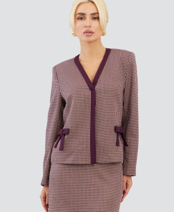 Jacheta dame WJ0120V Bordo