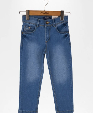 Pantaloni denim baieti 111-1266.1 Albastru deschis