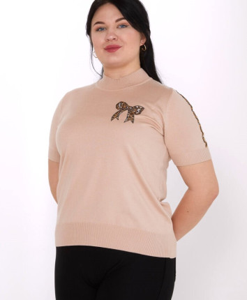 Jumper dame 31549 Pudra