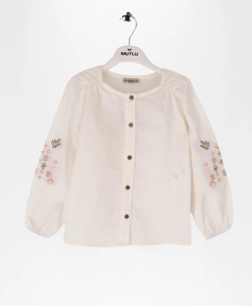 Camasa fete 769-1794.1 Ivory