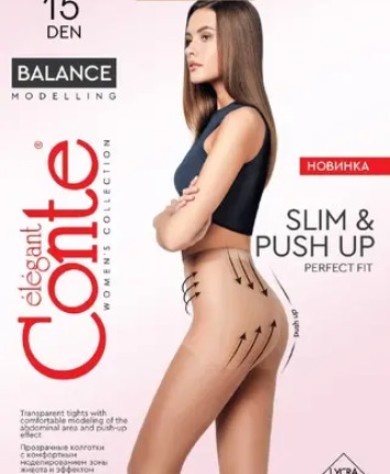 Colanti femei BALANCE_15 24C-103 Nero