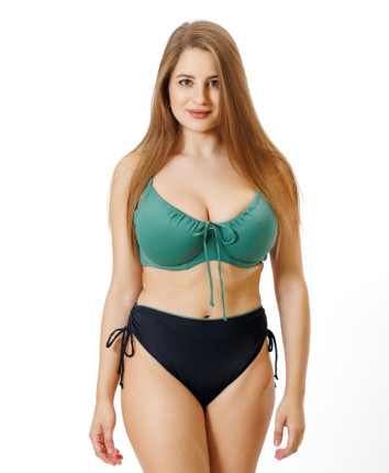 Costum de baie dame separat X560472 Negru-Verde