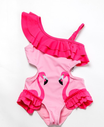 Costum de baie fete intreg A689 Roz