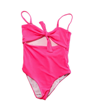 Costum de baie fete intreg A707 Roz