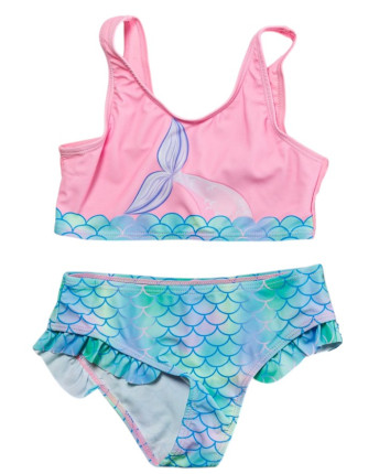 Costum de baie fete separat 8827 Roz