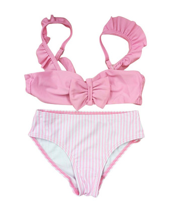 Costum de baie fete separat A678 Roz