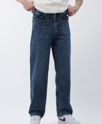 Pantaloni barbati denim 80453 Albastru