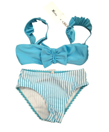 Costum de baie fete separat A678 Albastru deschis