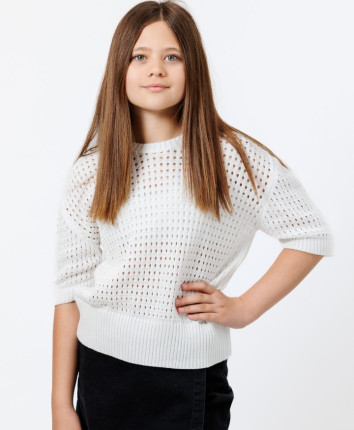 Pulover fete 868-2710.1 Ivory
