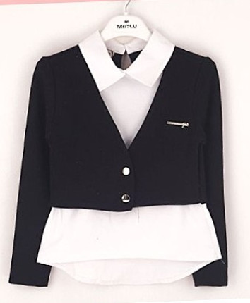 Cardigan fete 469-0777.1 Negru