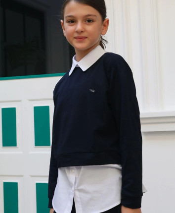 Jumper fete 466-0937.1 Albastru inchis