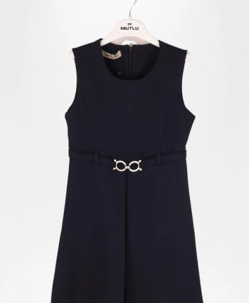 Sarafan fete 455-0882.1 Albastru inchis