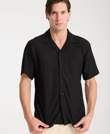 Cămașa bărbați 30100-01 Negru
