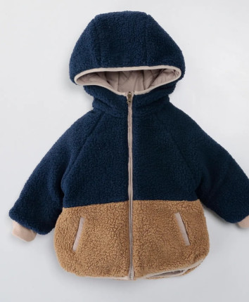 Scurta baieti cu gluga M51348 Albastru inchis