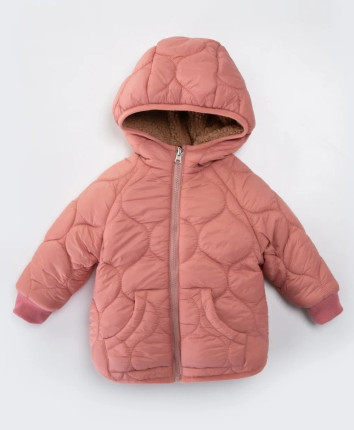 Scurta fete cu gluga M50316 Pudra