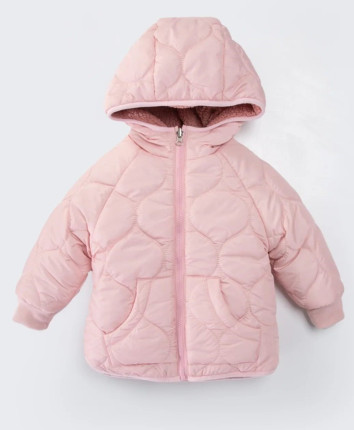 Scurta fete cu gluga M50316 Roz