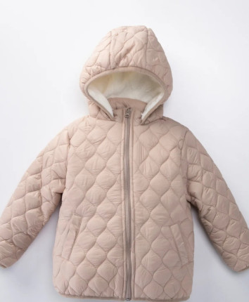 Scurta copii cu gluga M50142 Pudra