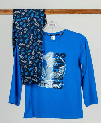 Pijama-pantaloni baieti 16900-7 Albastru