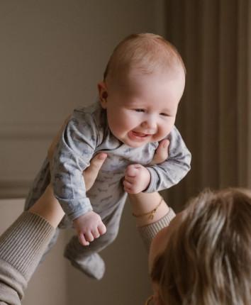 Set baby - salopeta, ciorapi WN1260 Albastru deschis