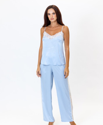 Top-pantaloni M23494/1 Albastru