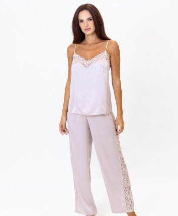 Top-pantaloni M23494/1 Pudra