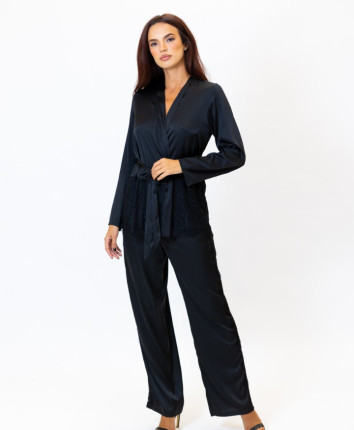 Pijama-pantaloni dame M23657 Negru