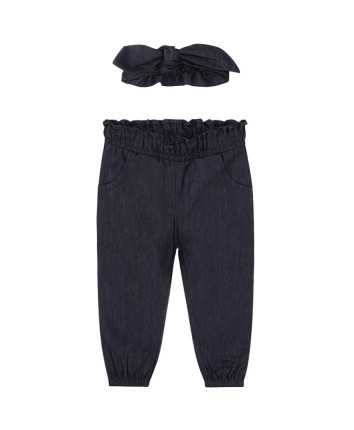 Set fete - pantaloni, bentita O56439-35 Albastru