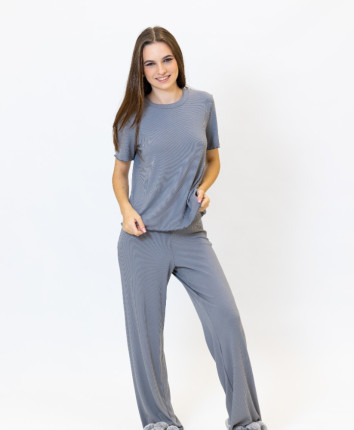 Tricou-pantaloni TK23649 Gri