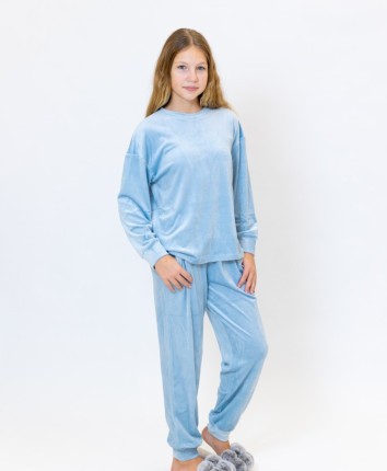 Pijama-pantaloni copii TCF23560 Albastru deschis