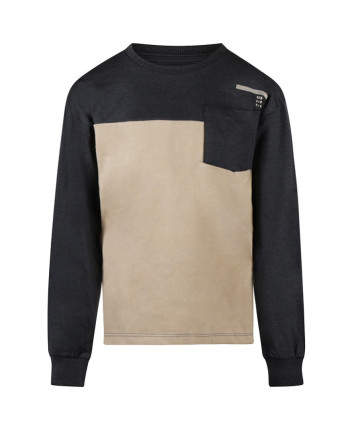 Tricou baieti cu maneca lunga O56205-1 Antracit