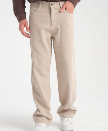 Pantaloni barbati denim 61036-10 Bej