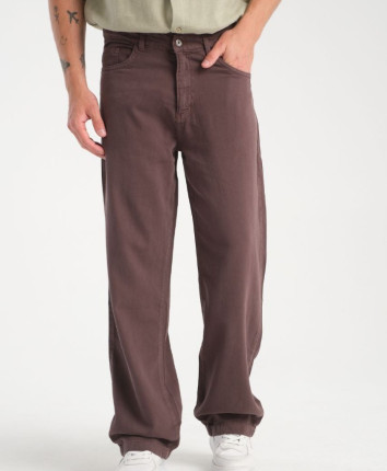 Pantaloni barbati denim 61036-11 Coffe