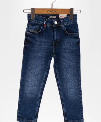 Pantaloni denim baieti 111-1863.1 Albastru